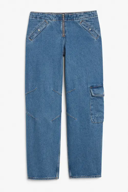 Camilla low waist cargo jeans - Blue