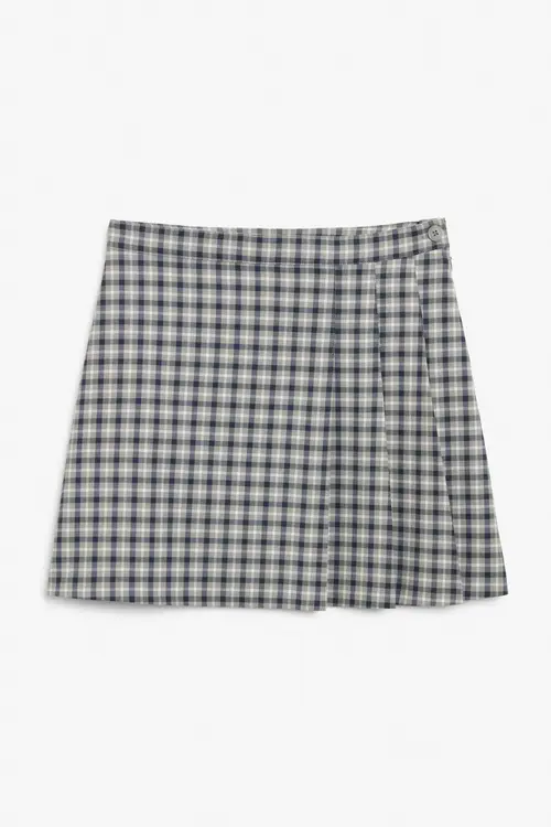 Side pleat tennis skirt - Grey