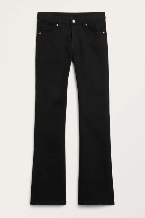 Low waist flared leg jeans - Black