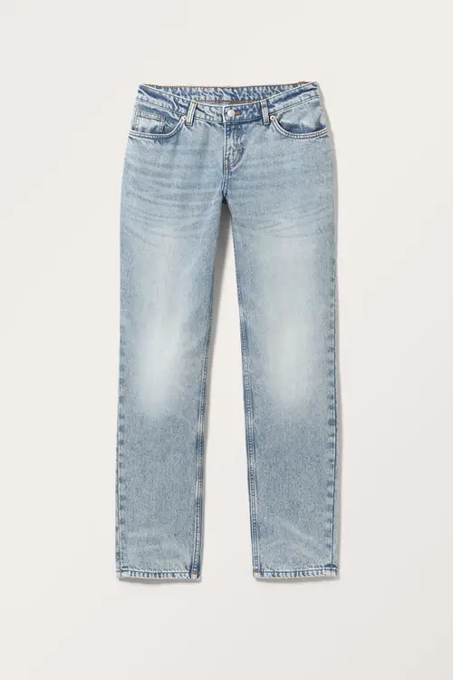 Moop Low Waist Straight Jeans - Blue