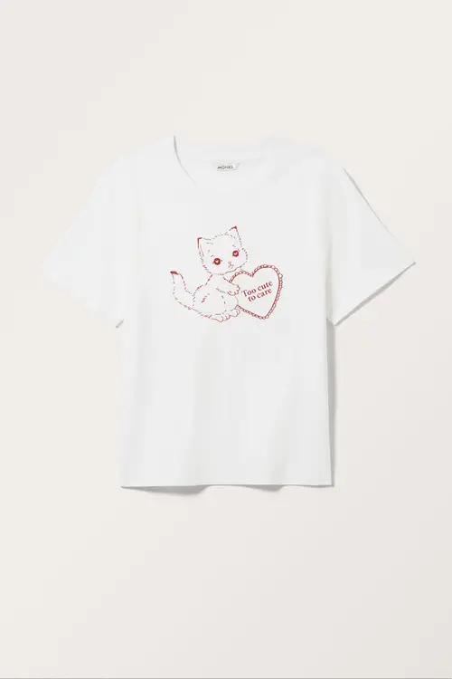 Graphic Printed T-shirt - White