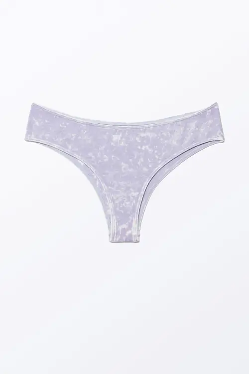 Soft Cotton Hipster Briefs - Purple