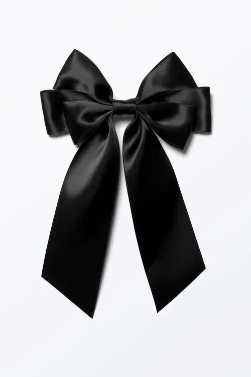 Bow Hair Clip - Black