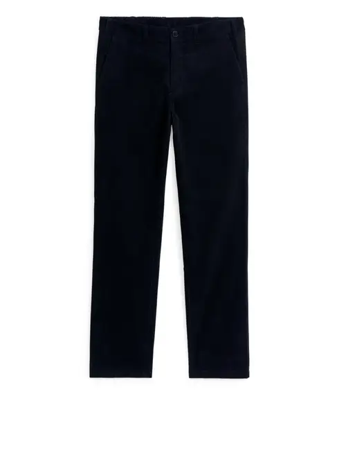 Straigh-Fit Corduroy Chinos - Blue