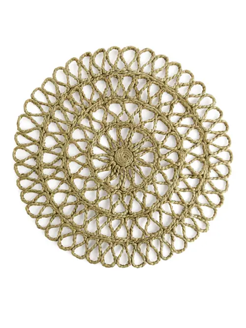 Jute Placemat 38 cm - Yellow