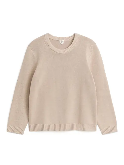 Crew-Neck Jumper - Beige