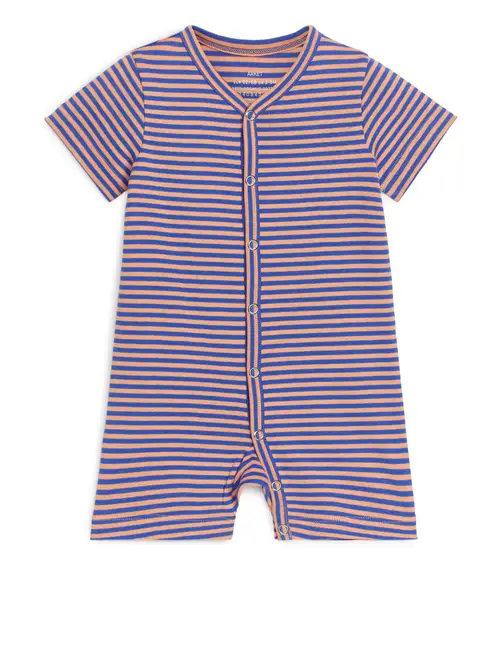 Short Sleeve All-in-One Pyjama - Blue