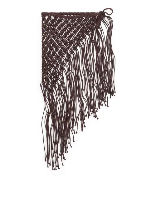 Macramé Beach Sarong - Beige