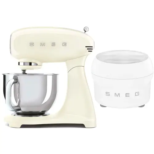 Smeg Røremaskine med ismaskine, creme