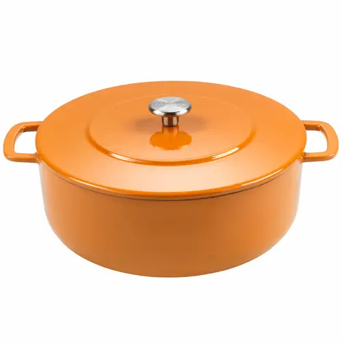 Combekk Støbejernsgryde emaljeret 28 cm. Orange