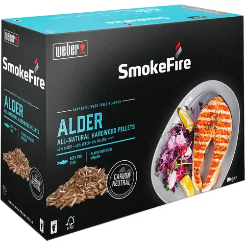 Weber Træpiller – Al, 8 kg.