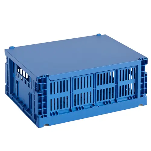 HAY Låg, Colour Crate, electric blue, medium