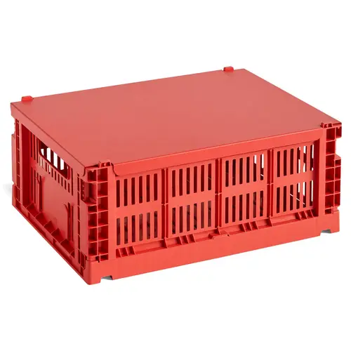 HAY Låg, Colour Crate, rød, medium