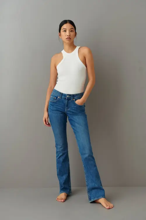 Y2k low flare jeans