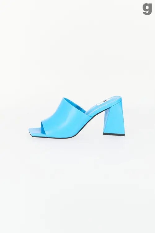 Asymetric high heel sandals