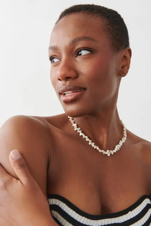 Fresh-water pearl necklace