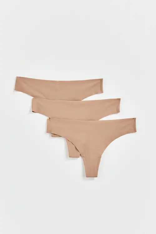 3-pack invisible thong