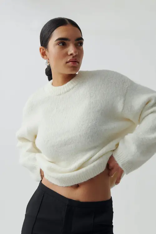 Boxy knitted sweater