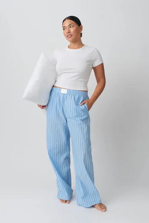 Poplin pyjamas trousers