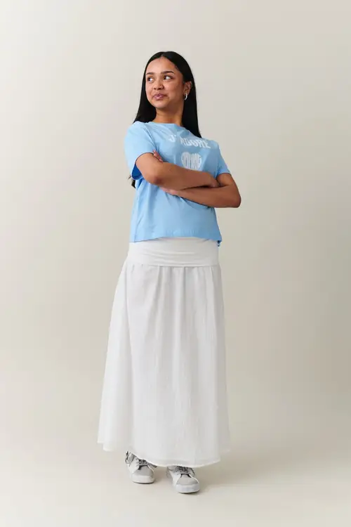 Y folded maxi skirt