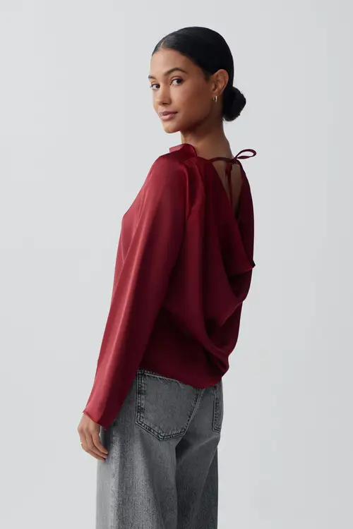 Draped blouse