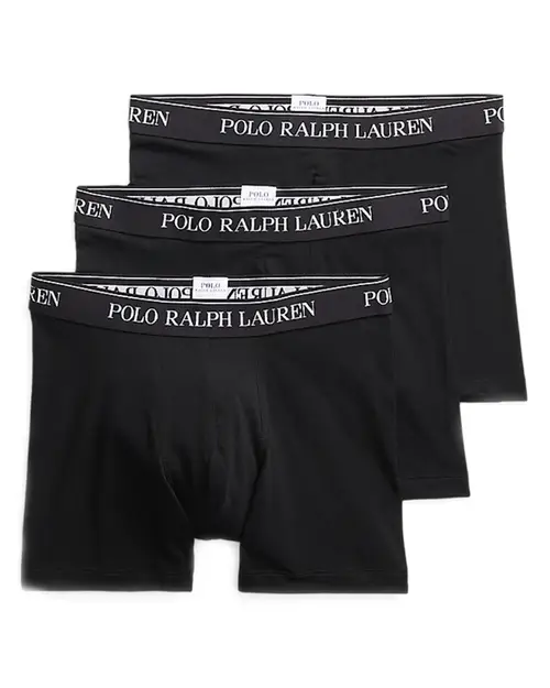 Polo Ralph Lauren 3-Pack Stretch Cotton Black Str. XL