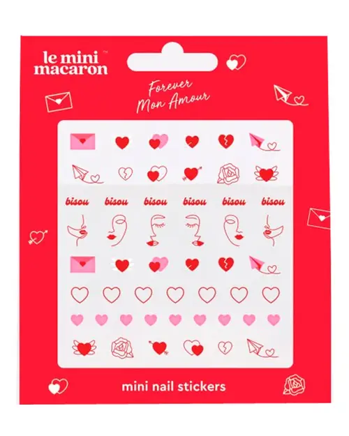 Le Mini Macaron Forever Mon Amour Mini Nail Stickers