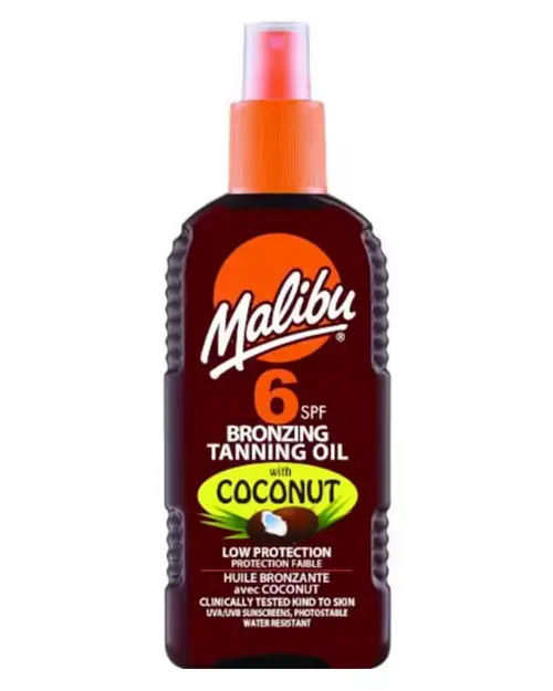 Malibu Bronzing Tanning Oil with Coconut SPF 6 200 ml