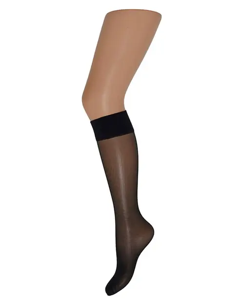 Decoy Soft Luxury Knee-High (15 Den) Nearly Black