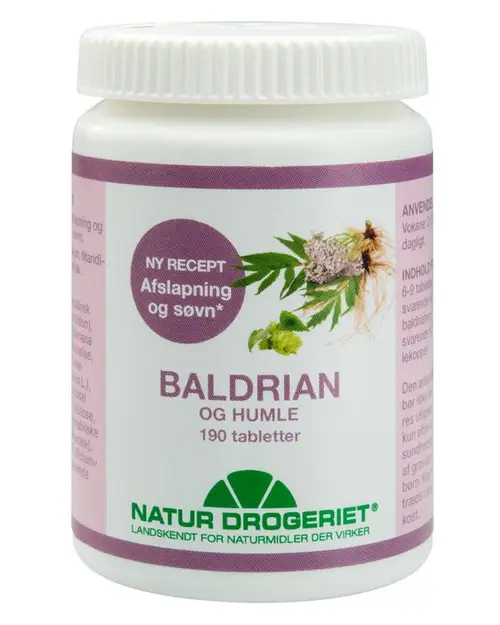 Natur Drogeriet Baldrian Og Humle 33 g 190 stk.