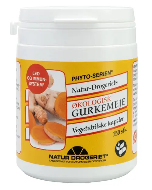 Natur Drogeriet Økologisk Gurkemeje Vegetabilske Kapsler 90 g 150 stk.