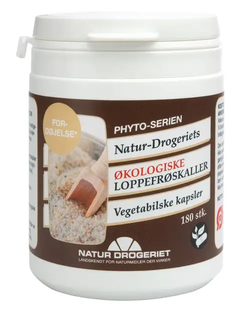 Natur Drogeriet Økologiske Loppefrøskaller Vegetabilske Kapsler 108 g 180 stk.