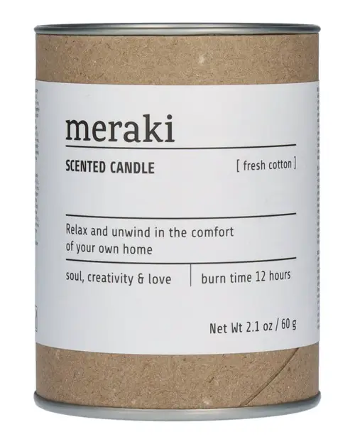 Meraki Scented Candle Fresh Cotton 60 g