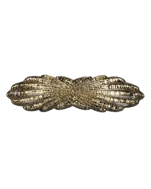 Pico Madeleine Barrette Black Gold Glitter