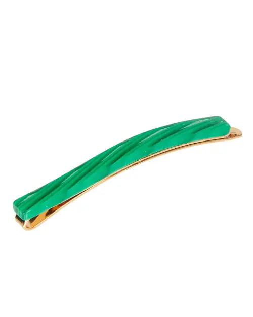 Pico Bobby Pin Green Stripe