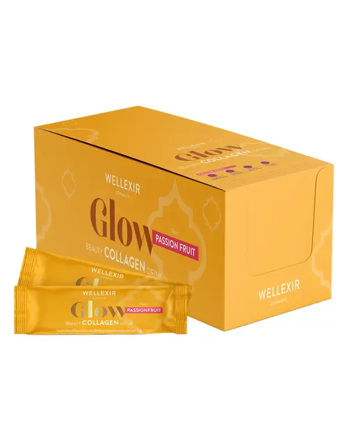 Wellexir Glow Beauty Collagen Drink Passion Fruit 6 g 50 stk.