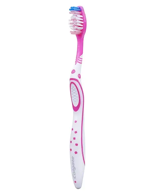 Colgate MaxWhite Tandbørste - Medium - Pink