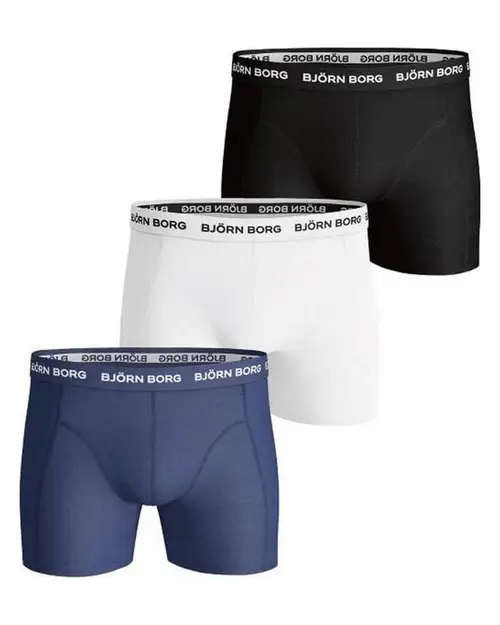 Björn Borg Essential 3-pack Cotton Stretch Shorts - Str. S   3 stk.