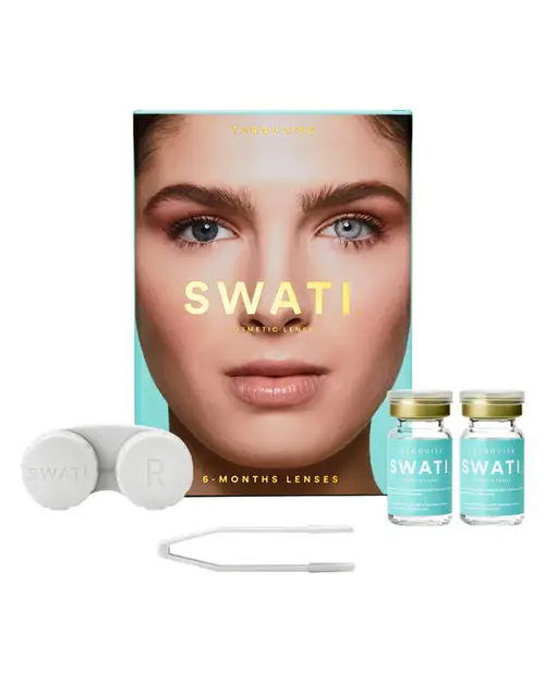 SWATI Cosmetics 6 måneders Kontaktlinser Turquoise