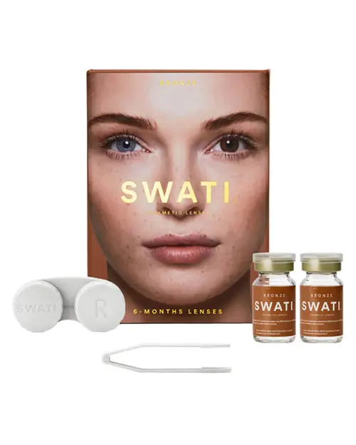 SWATI Cosmetics 6 måneders Kontaktlinser Bronze