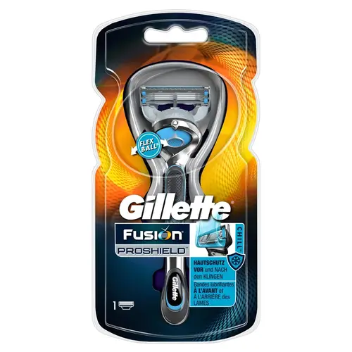 Gillette Fusion Proshield Chill Skraber - Blå