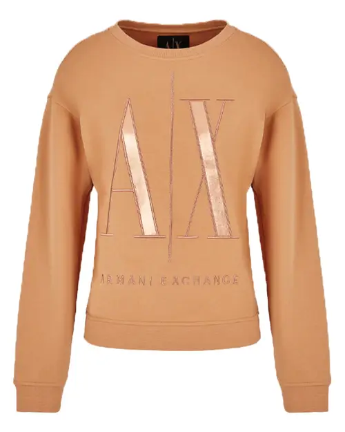 Armani Exchange Woman Sweatshirt Whisky Str. L