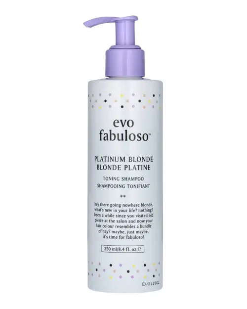 Evo Fabuloso Platinum Blonde Toning Shampoo 250 ml