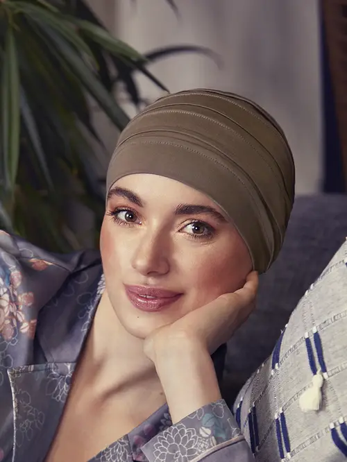 Christine Headwear - B.B. Bea Turban | Dusty Brown - onesize