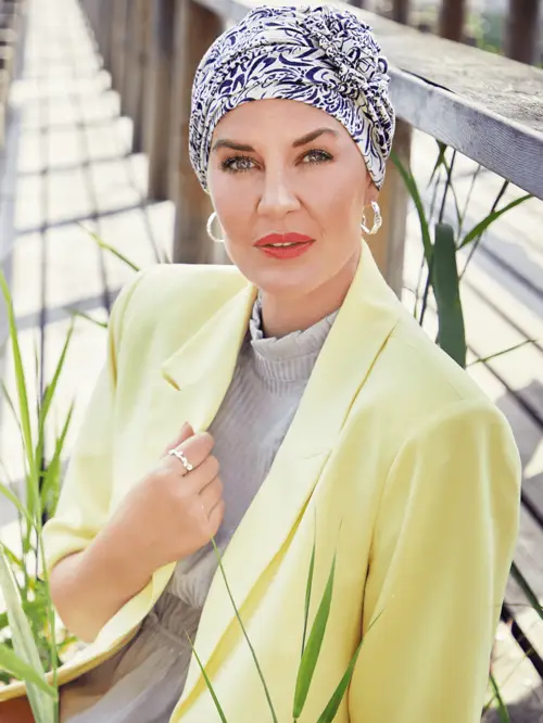 Christine Headwear - Lotus Turban | Lavender Illusions - onesize