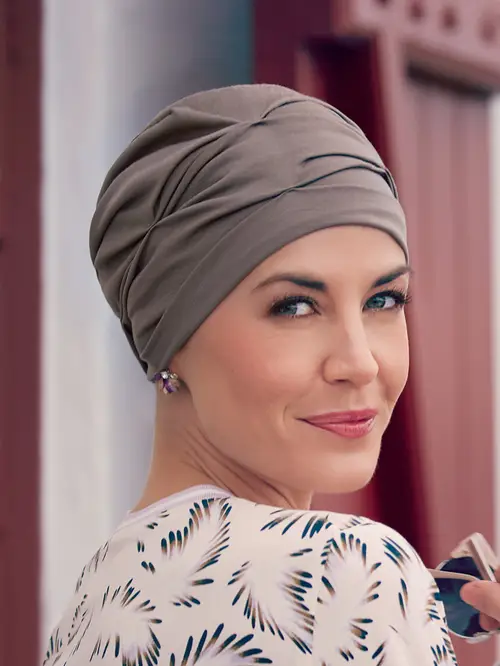 Christine Headwear - B.B. Becca Turban | Dusty Brown - onesize