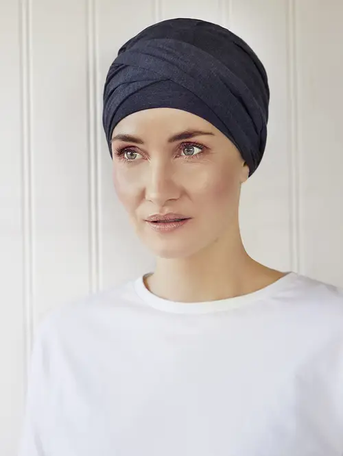 Christine Headwear - Shakti Turban | Blue Melange - onesize