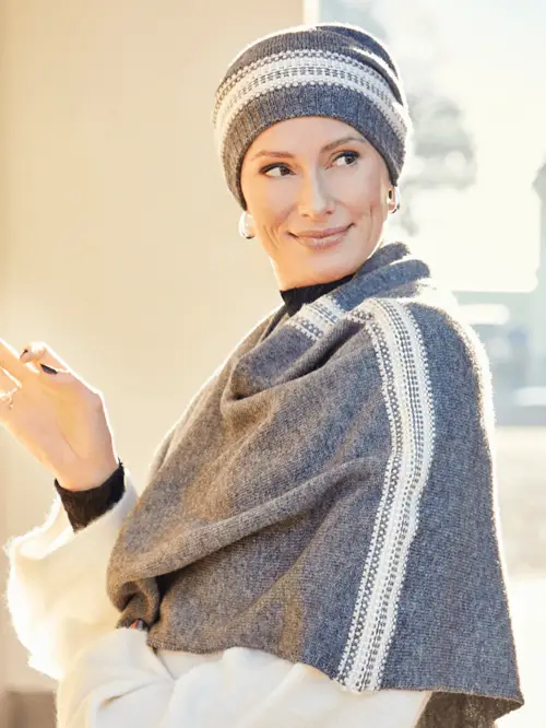 Christine Headwear - Christine Poncho | Charming Greys - onesize