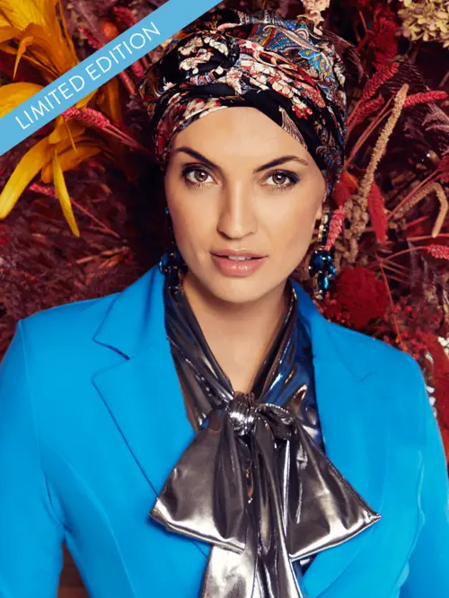 Boho Spirit Headwear - Faden Turban Express | Orient Maroon - onesize