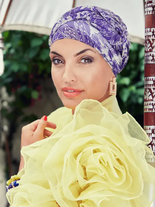 Boho Spirit Headwear - Amber Turban Set | Purple Romance  - onesize